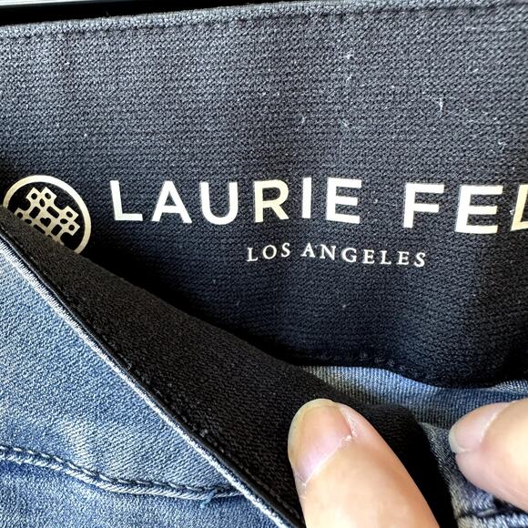 Laurie Felt AVC 3X Petite Silky Denim Curve Ankle Skinny Jeans- Indigo Stretchy - Picture 7 of 11